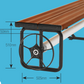 Under Bench Pool Cover Roller