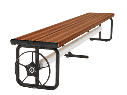 Under Bench Pool Cover Roller